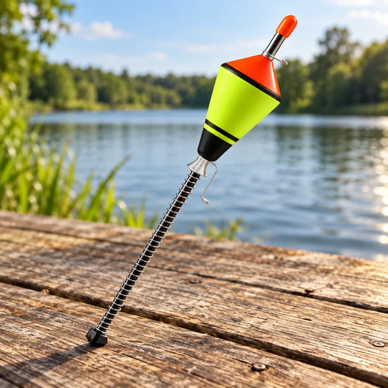 Boia de pesca automática Fisga Sozinha à beira do lago